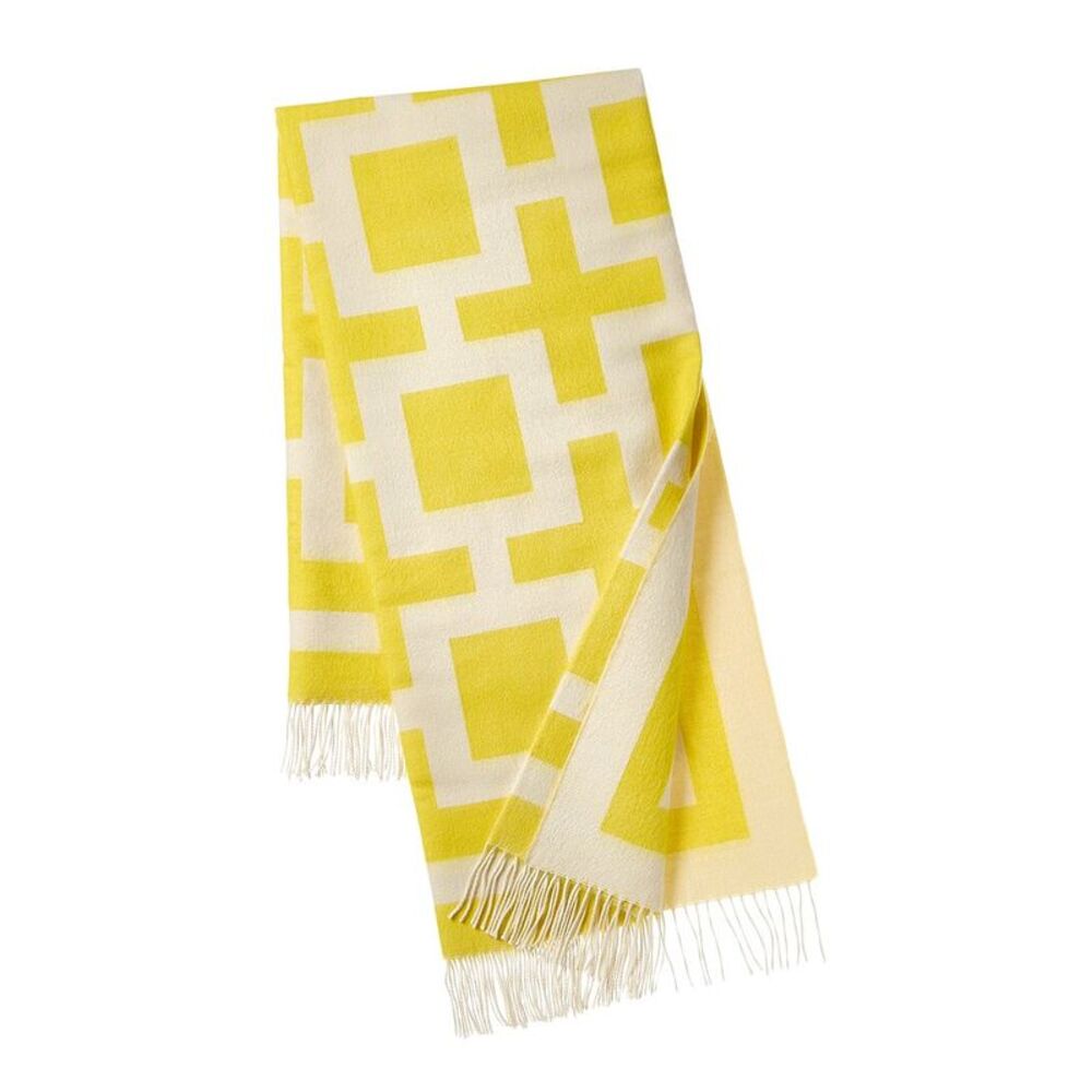 Jonathan Adler Nixon Baby Alpaca Throw, Yellow
